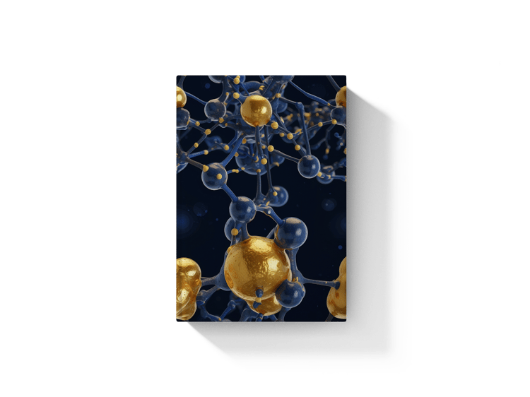 scientific molecules hardcover book mockup