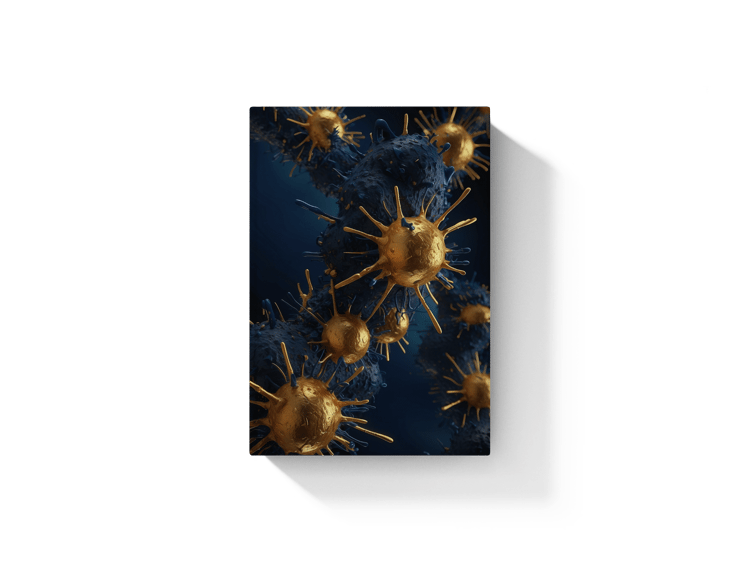 scientific molecules hardcover book mockup