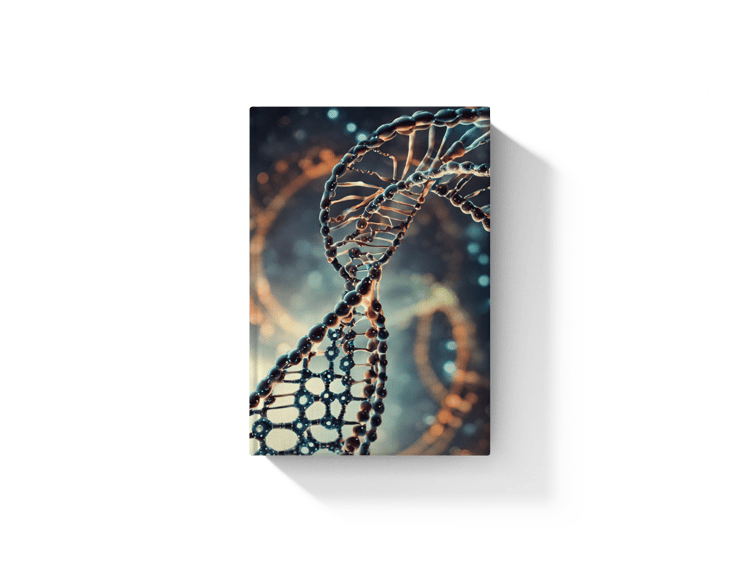 creative dna sequence hardcover book mockup