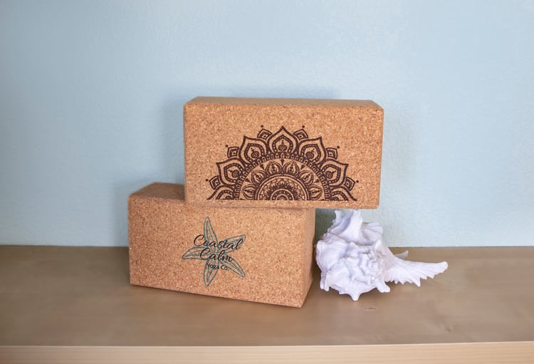 Cork yoga block