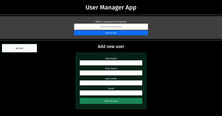 django we application to manage users data by crud operations