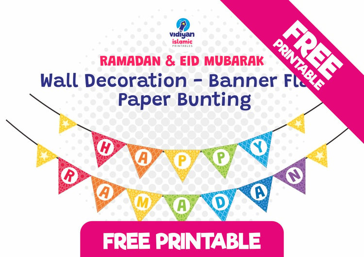 Free Printable Ramadan & Eid Mubarak Decoration