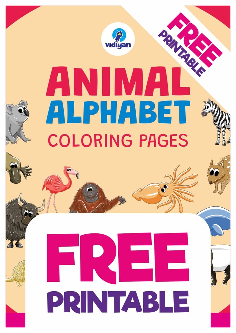 Animal Alphabet - Coloring Pages