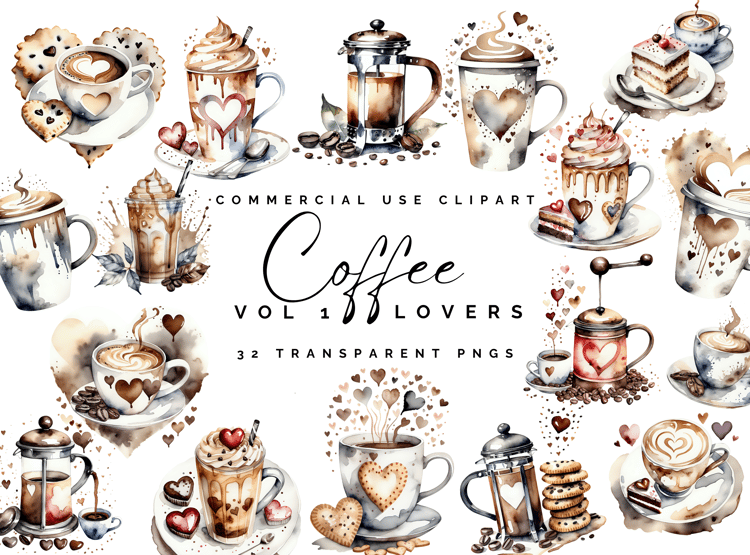 coffee commercial use clipart
