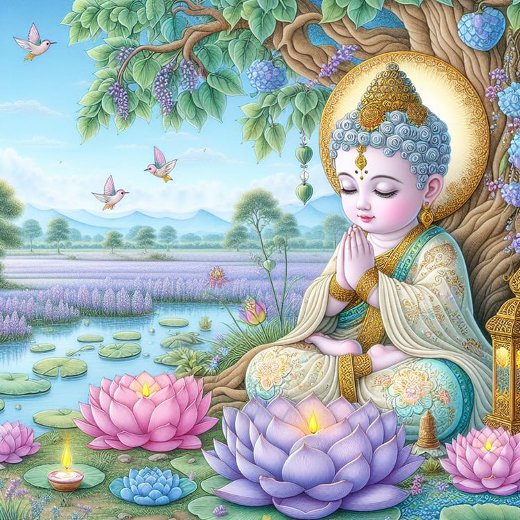 Buddha, buddhism, budhist, Spiritual, Monasteries, Temples, Lotus Flowers, fantasy, wallpapers, prays,meditates, meditation, Buddha children, lakes, forest, mountains, trees