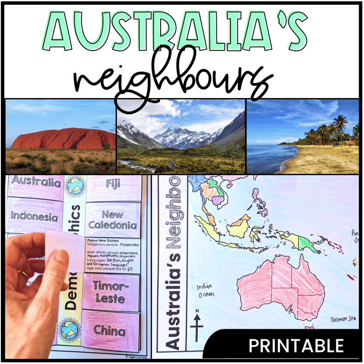 Activities for learning about Australia's neighbours, aligned with HASS.