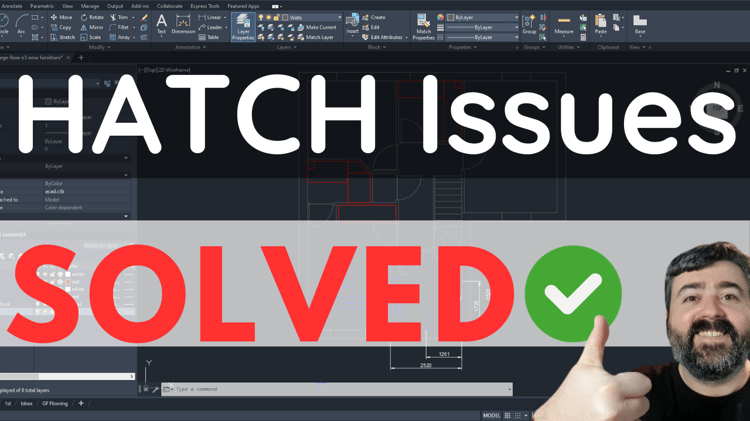 Problems with hatch in AutoCAD Fixed