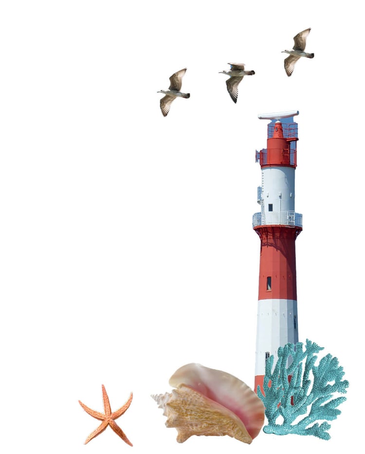 Beach Theme Decal lighthouse