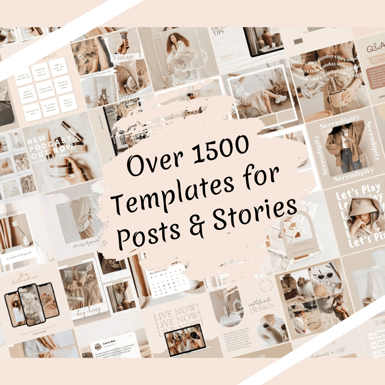 Over 1500 Templates for Posts & Stories
