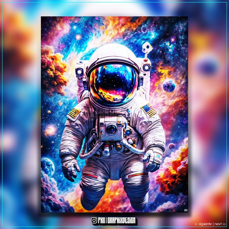 Transport yourself through a Cosmic Journey of Wonder and Mystery, shining amidst Vivid Colors, and let yourself flow among Intrepid Galaxies and Magical Nebulae.