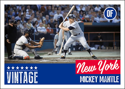 2019 Onyx Vintage Collection Baseball Homage Photoshop PSD Templates