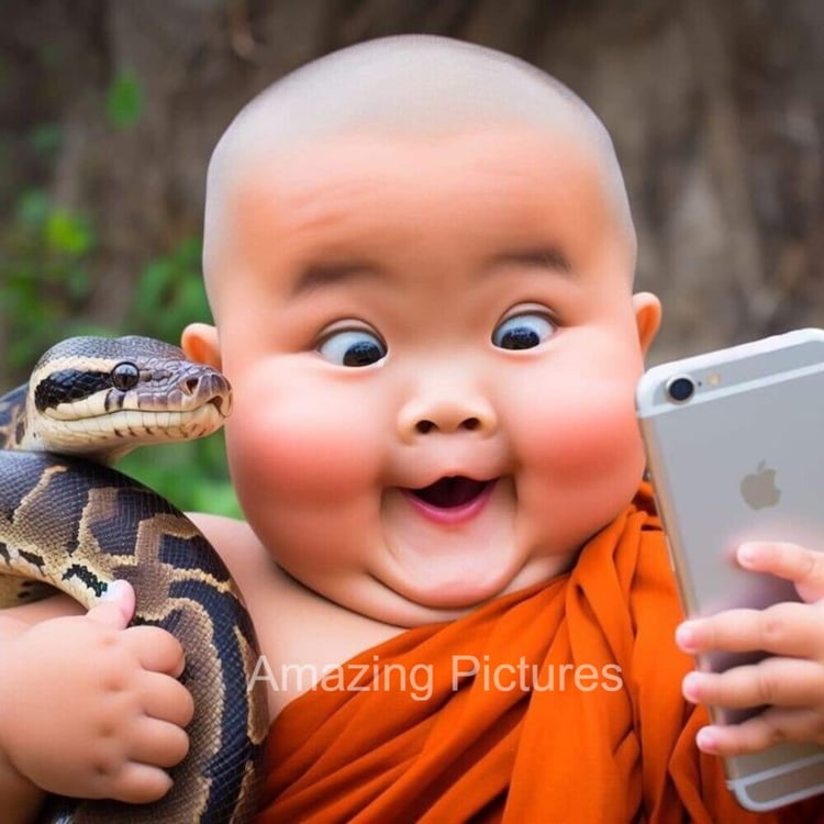bébé et le serpent
