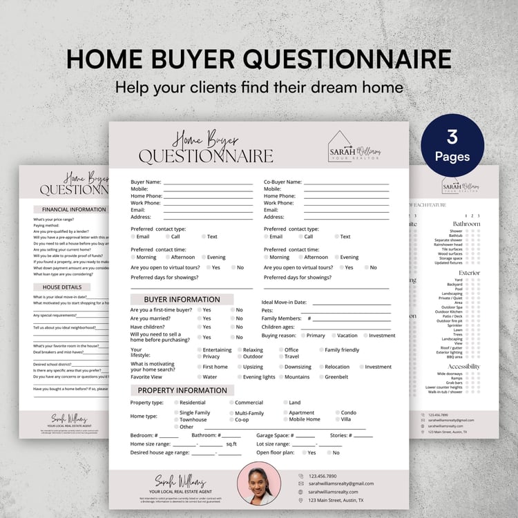 Home Buyer Questionnaire