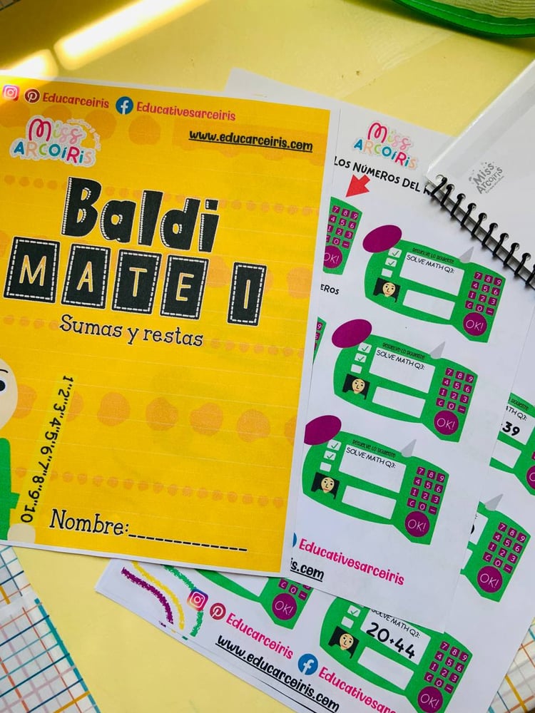 Hoja de practica mátematicas primer grado