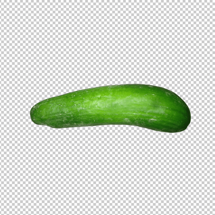 Free Photo PNG Of Indian Green Cucumber Fruit Vegetable