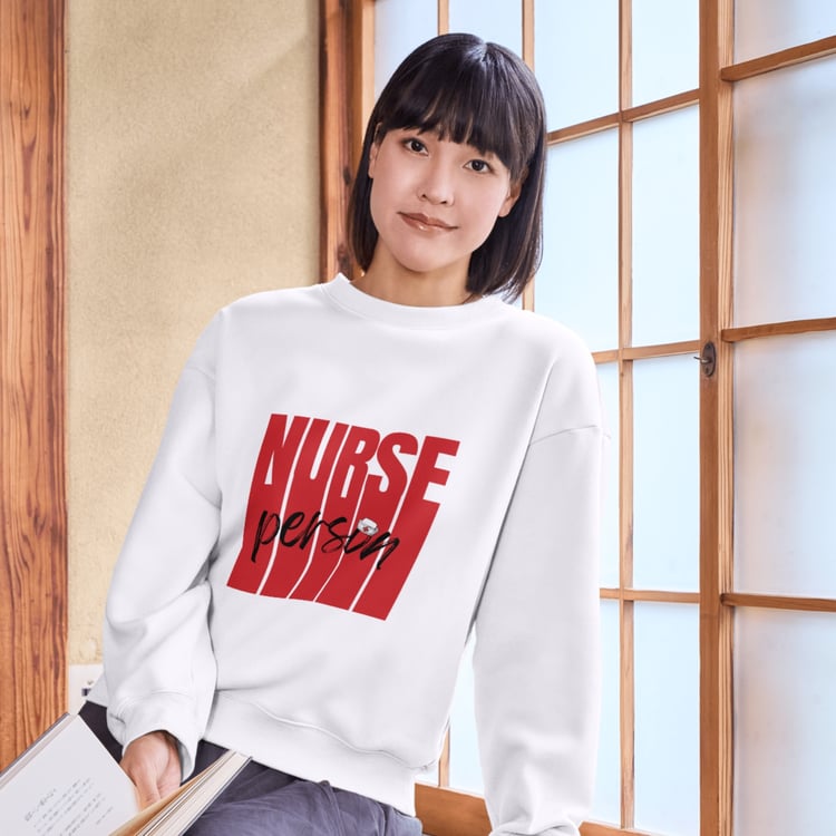 tshirt nurse person in red