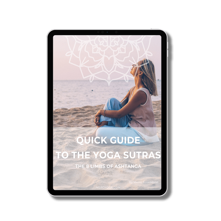 ipad with Book cover The quick guide to the yoga sutras