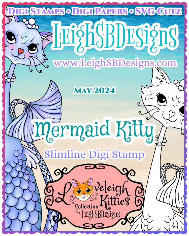 LeighSBDesigns Mermaid Kitty