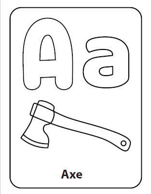 Letter coloring page