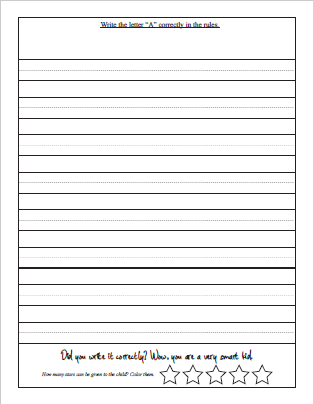 Letter tracing and coloring