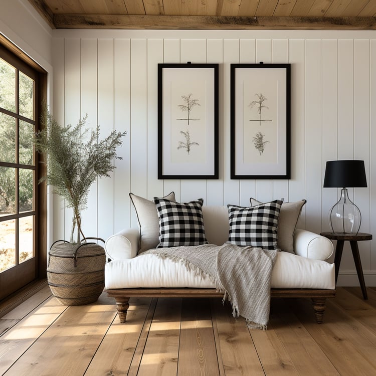 Imagine stepping into a farmhouse living room adorned with your artwork, where rustic charm meets contemporary elegance. With carefully curated mockups, you can transport potential buyers into this cozy yet sophisticated setting, allowing them to envision