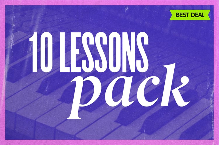 10 piano lessons pack with Tomy. Excellent lesons