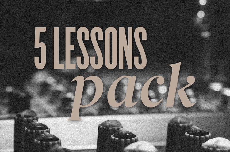 5 music production lessons pack. Amazing discount.