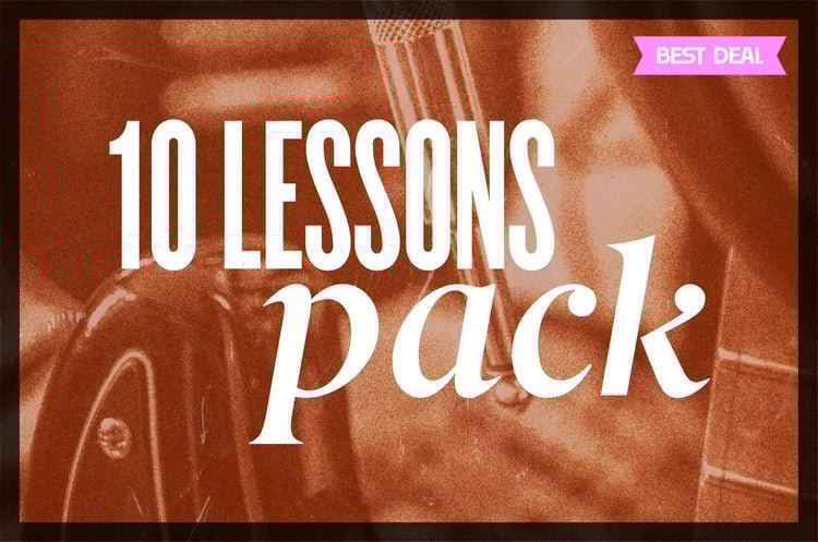 10 guitar lessons pack with Santi