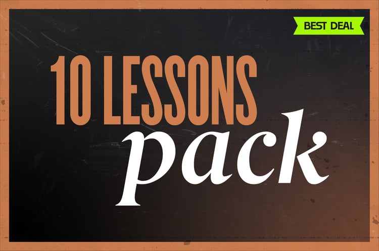 10 Bass lessons pack. A collection of 10 lessons with an amazing price