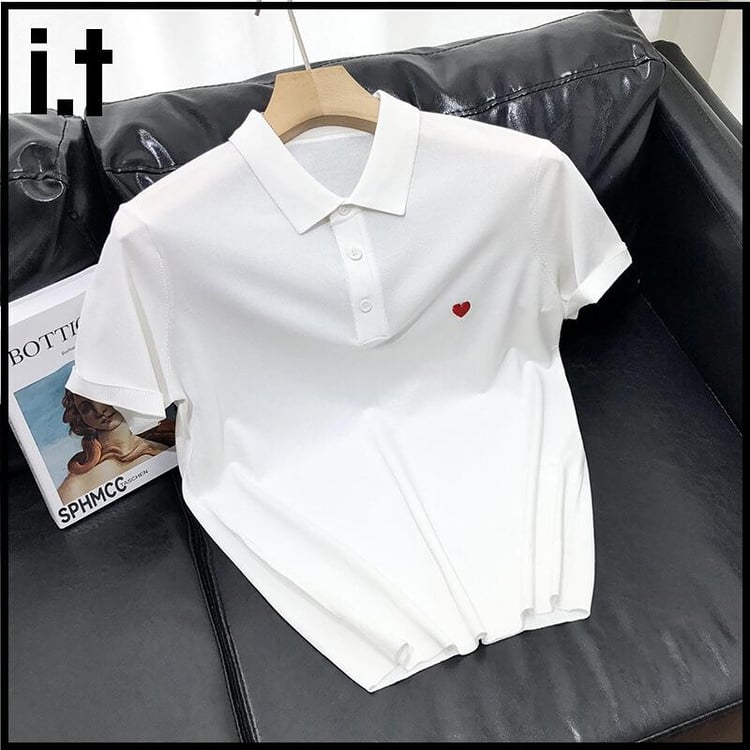 Embroidered T-shirt, Plain Pattern, Cute Fashion