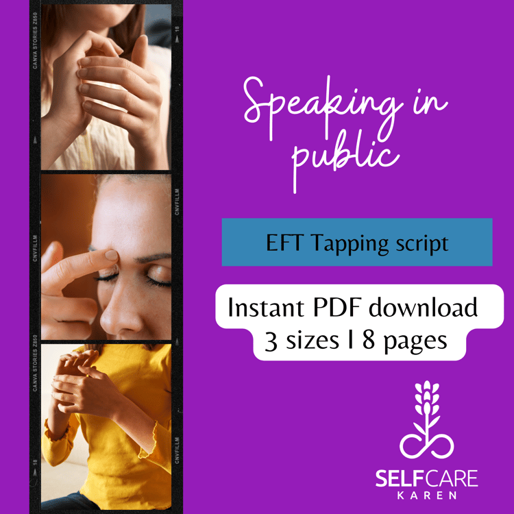 EFT tapping script PDF speaking in public