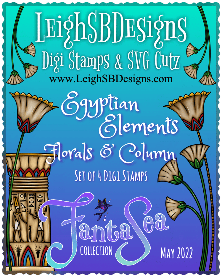 LeighSBDesigns Egyptian Elements Florals and Column