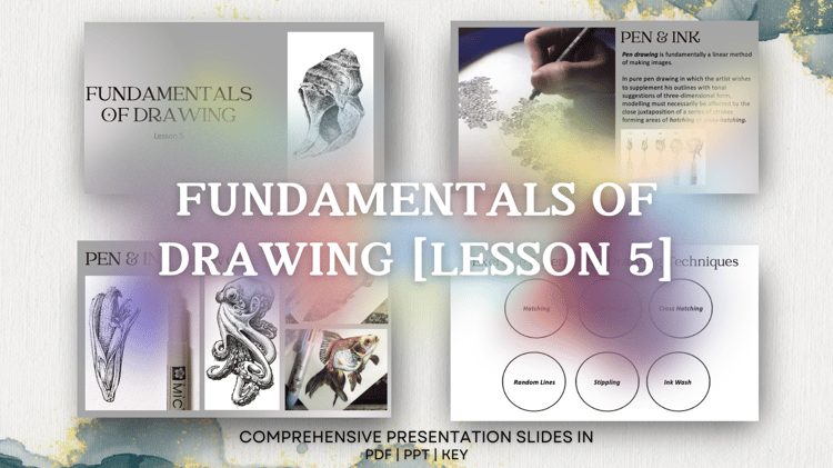 how to draw, lesson 5, presentation slides, workshop, course