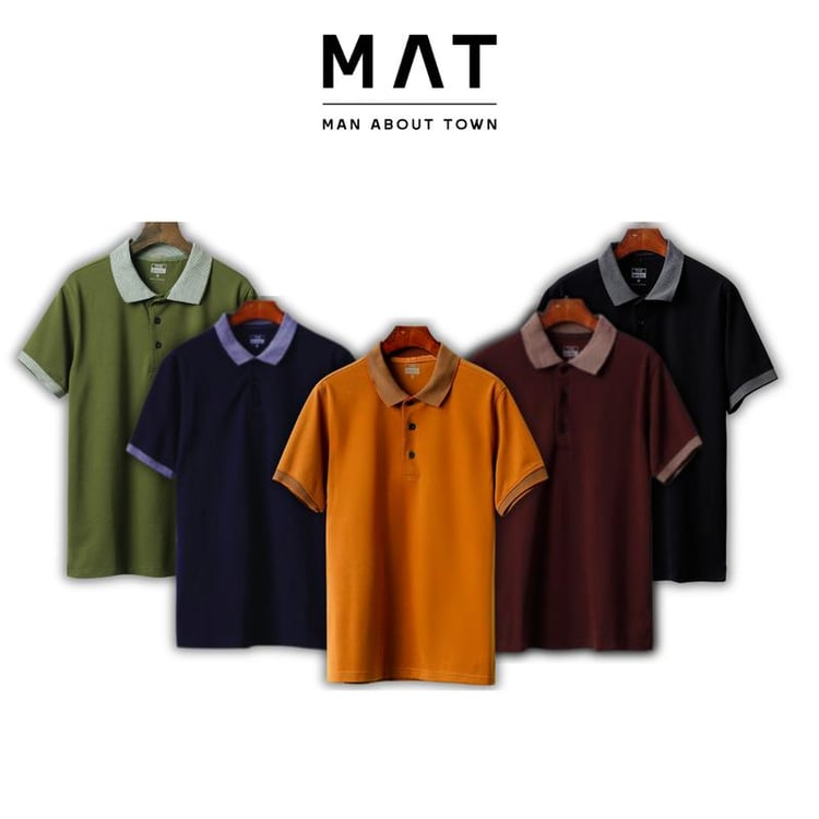 High-quality knitted polo shirt