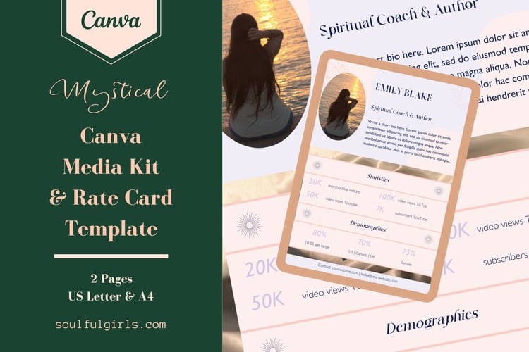 Canva Media Kit And Rate Card Template