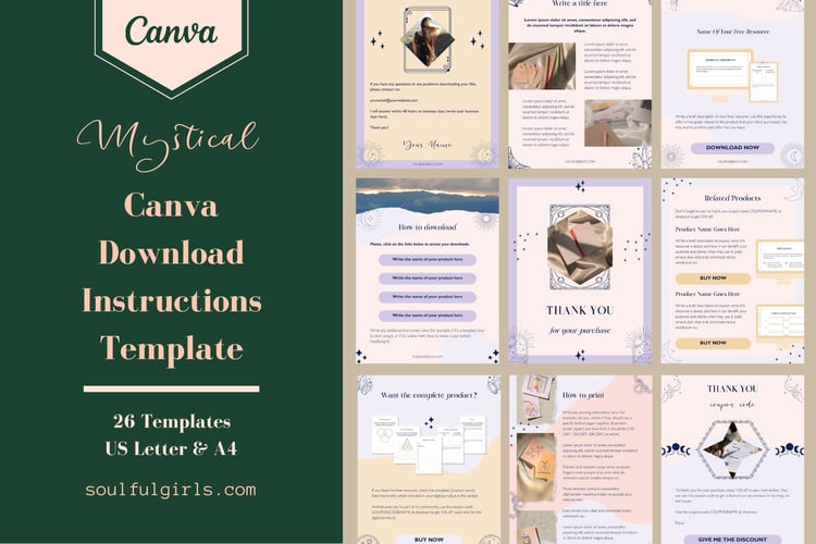 Digital Download Instructions Template