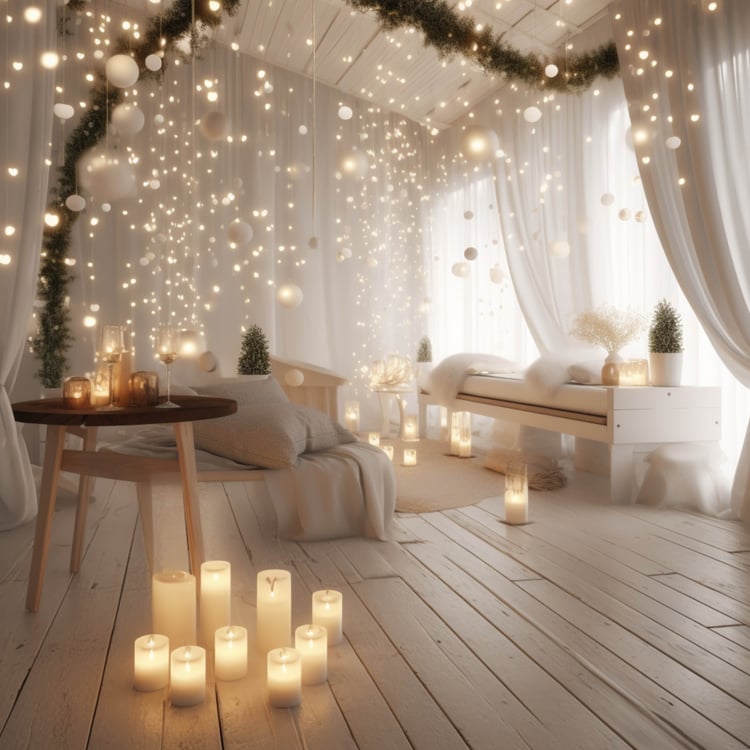 Our collection of glamping digital art includes a variety of scenes where dream tents are adorned with candles and twinkle lights, creating a magical and romantic atmosphere. These tents provide a glamorous and romantic getaway, evoking dreamy moments und