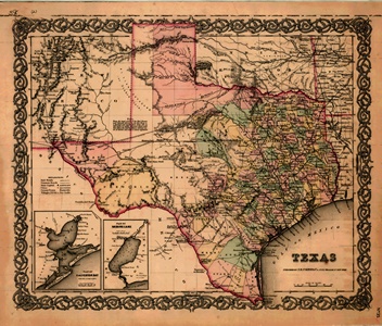 Colton map of TX 1855