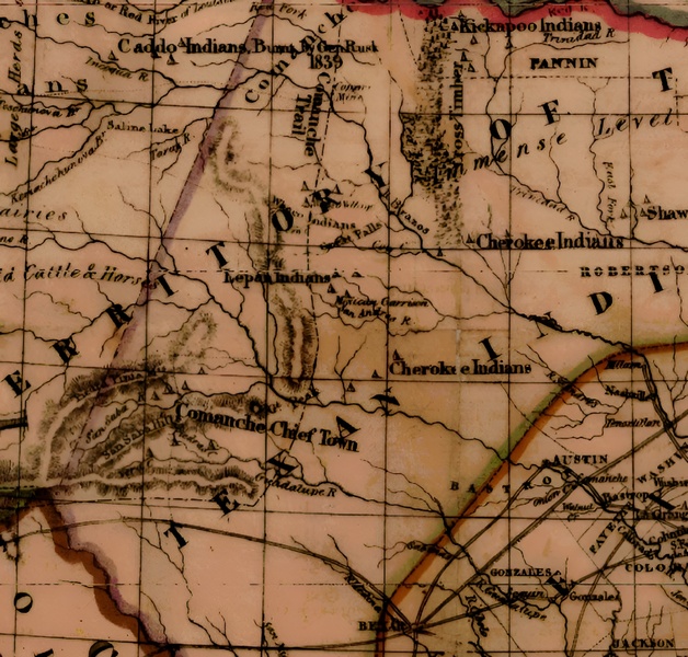 New Map of Texas 1841