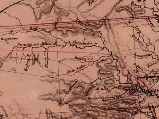 A Map to Illustrate the Most Advantageous Communications from the Gulf of Mexico and the Mississippi Valley to California and the Pacific Ocean 1849