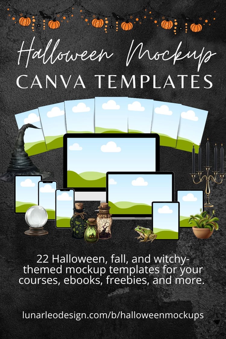 digital product mockup canva template