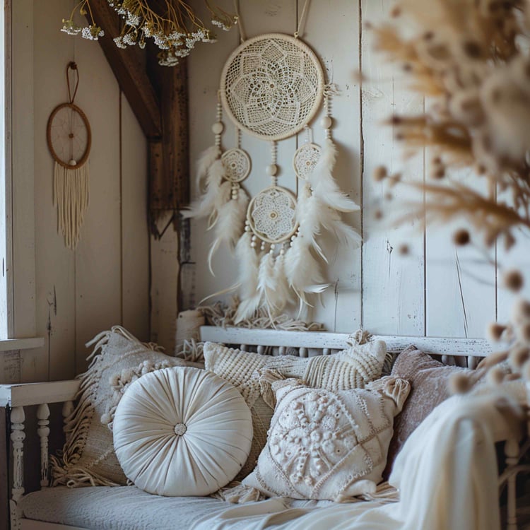 Our American dream catcher images are particularly suited for a variety of design applications. For those working on country-style designs, these images add a touch of rustic charm and cultural significance. The intricate patterns and natural materials de
