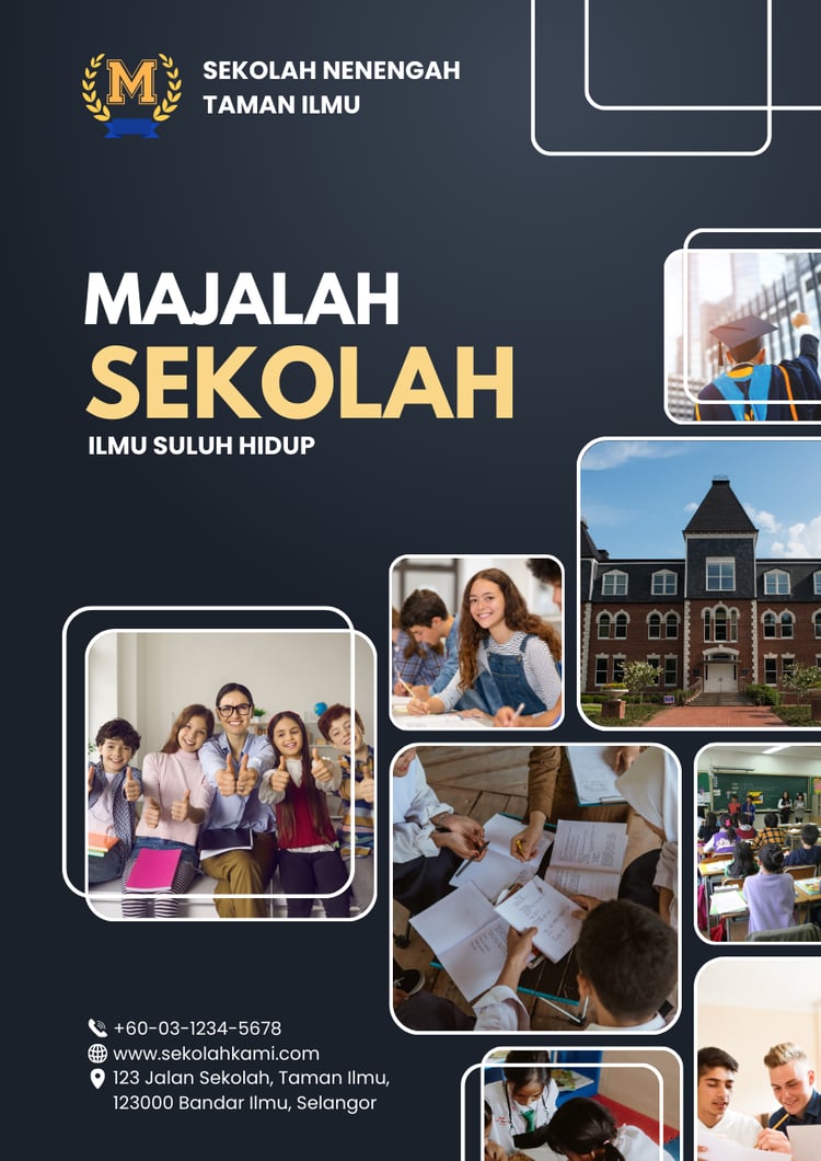 Canva Template Majalah Sekolah Warong Buku