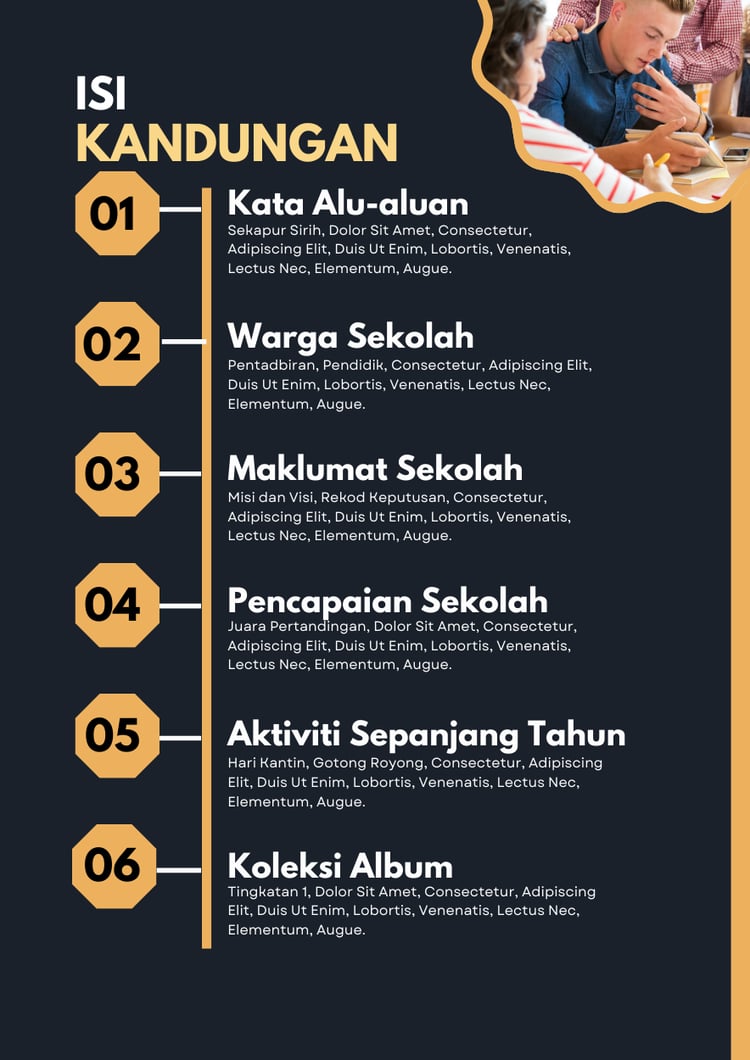 Canva Template Majalah Sekolah Warong Buku