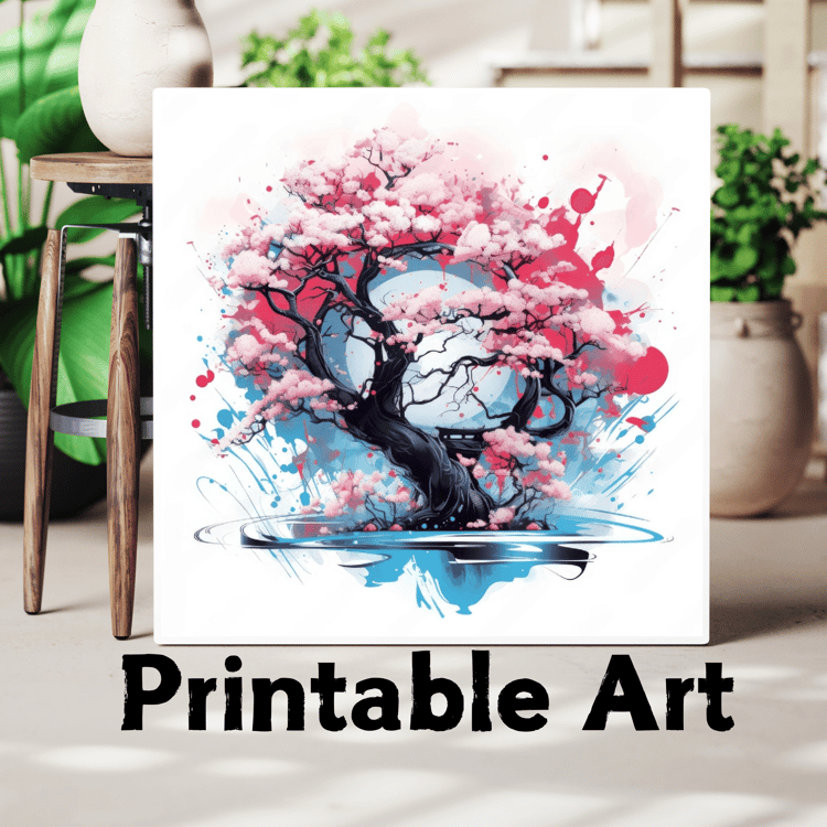 Oriental Style Wild Cherry Tree