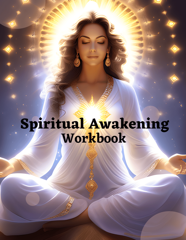 Spiritual Awakening Workbook: Discover Your True Self, Mood tracker, Digitale Printable, Journal Planner30 pages