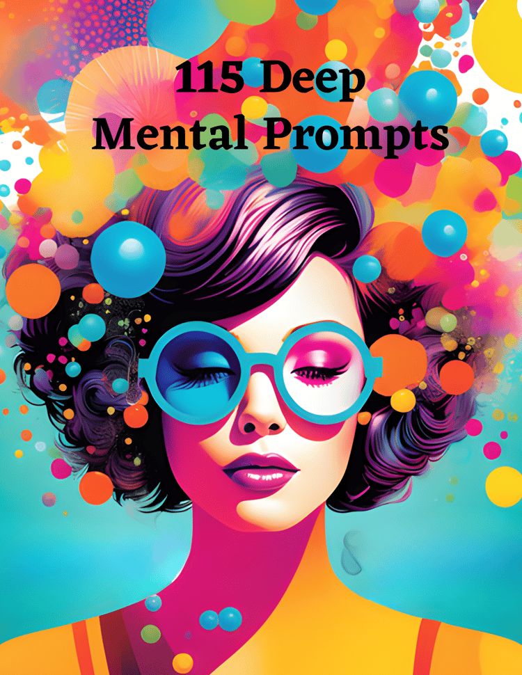 115 Mental Prompts Planner: Empower Your Mind and Well-Being, Digital Planner Journal,