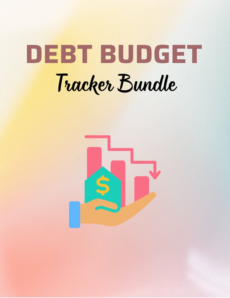 Debt Budget Tracker, Planner Journal, Hyperlinked, Pdf, eBook, Digital