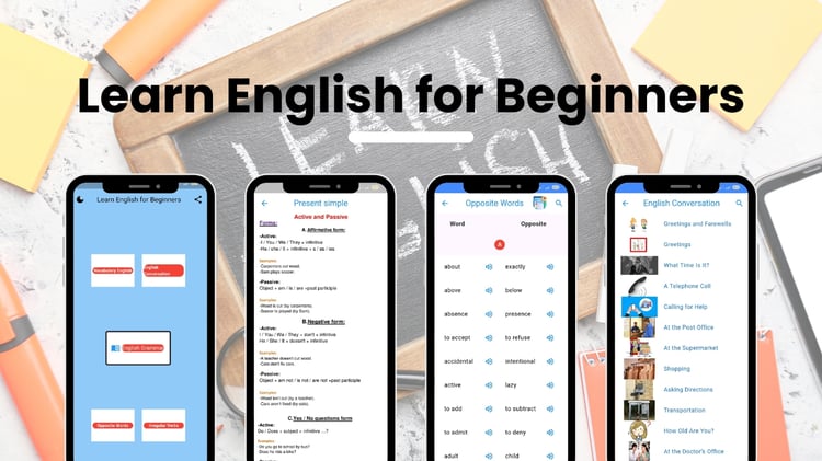 English learning with our premium Flutter source code! This meticulously crafted codebase is designed to provide a rich, engaging experience for beginners learning English. The app includes the following features:
