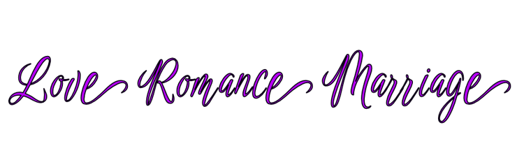 Pink and black words love romance marriage.
